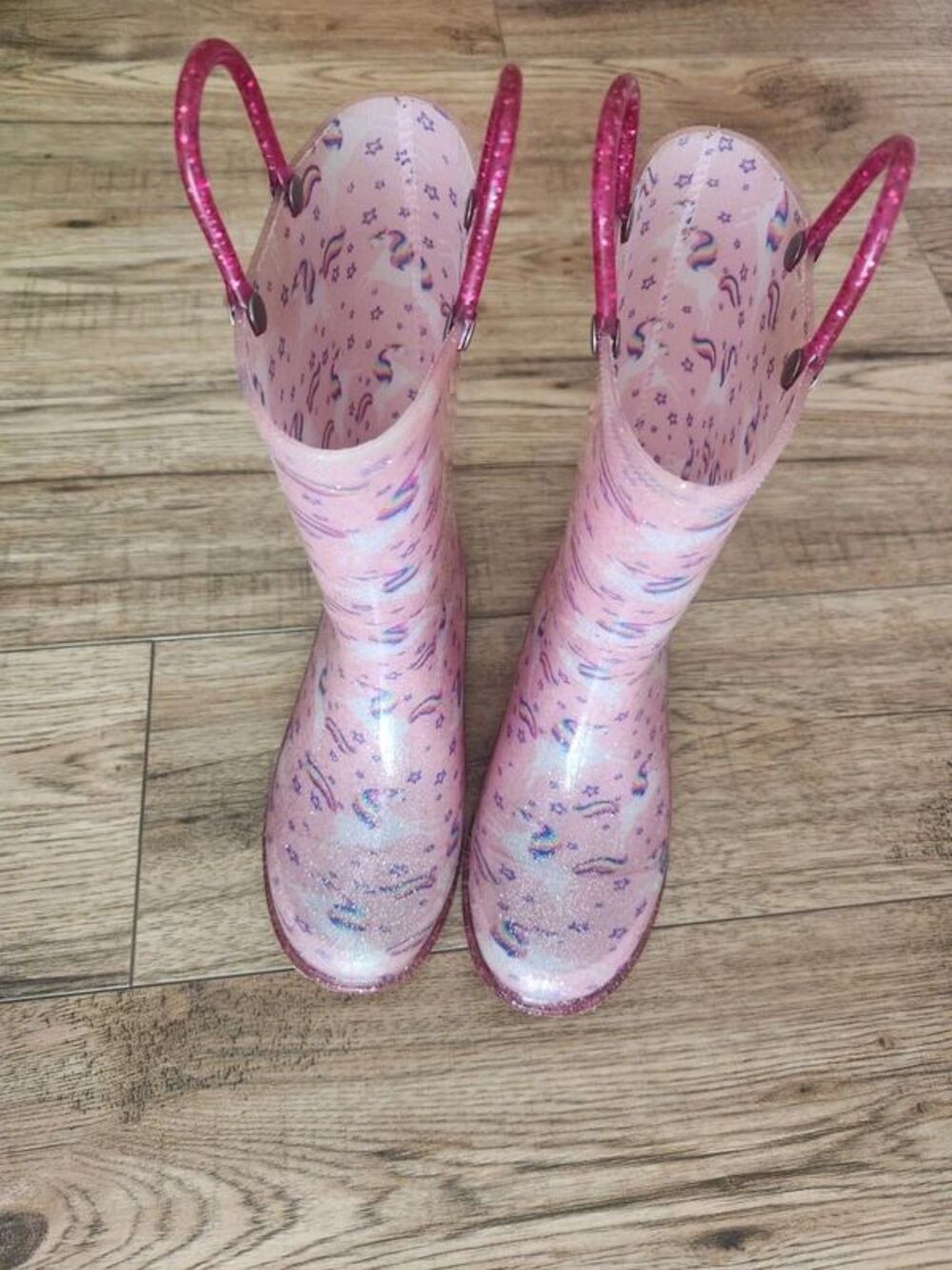 Western Chief Member's Mark Girls' Unicorn Light-Up Rain Boots Size 13/1